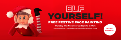 Free Festive Face Painting at Fremlin Walk!