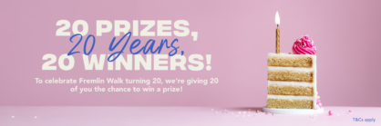 20 Prizes, 20 Years, 20 Winners!